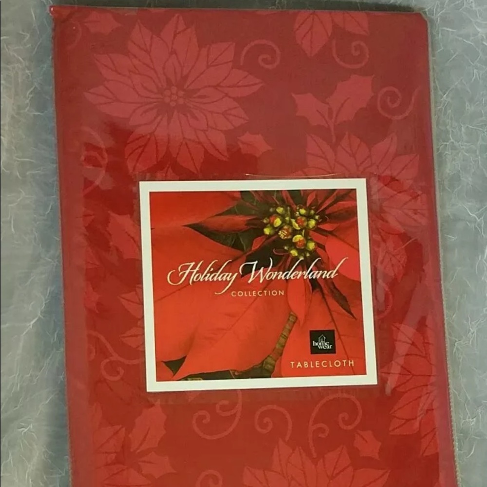 Homewear tablecloth Holiday Wonderland Oblong  60”x120” red